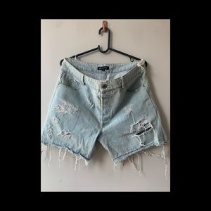 90s Vintage Distressed Jean Shorts